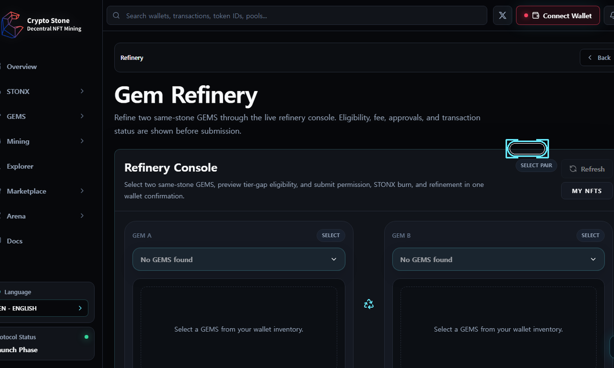 Refinement Preview desktop example screen
